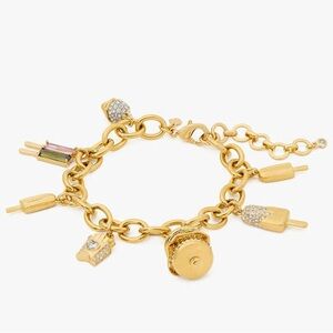 🍔 NWT Kate Spade Fast Food Charm Bracelet 🍟